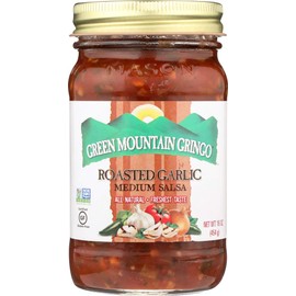 Green Mountain Gringo Roasted Garlic Salsa (16 oz Jars) 2 Pack