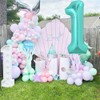 TONIFUL 40 Inch Large Teal Blue Number 10 Balloons Giant
