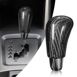 BLAKAYA Compatible with Carbon Fiber Gear Shift Knob Head Cover Automotive Shift Lever Modified Decoration for Subaru Outback 2004-2009 Impreza 2007-2009 Forester 2007-2012 (Black)