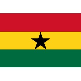 Quality Flag Ghana 90 x 150 cm with Reinforced Hoisting Band