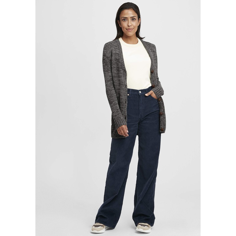 OXMO Philemona Women's Long Cardigan, Chunky Knit Cardigan, Long Knit