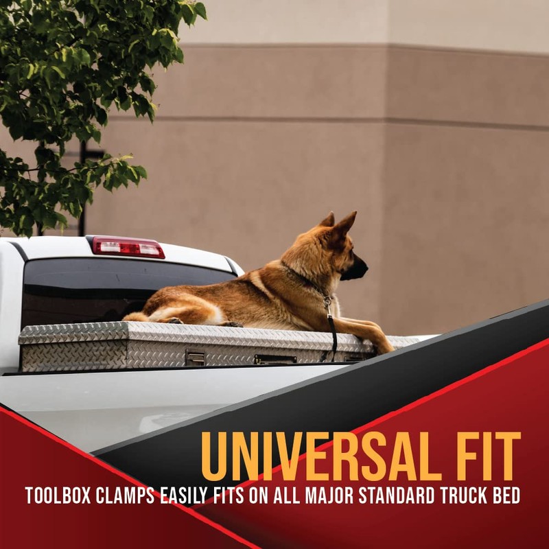 Tool Box Clamp 4 Pack - Heavy Duty Universal Aluminum