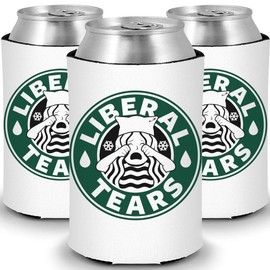 Funny MAGA Liberal Tears Can and Bottle Coolers (3 Pack)