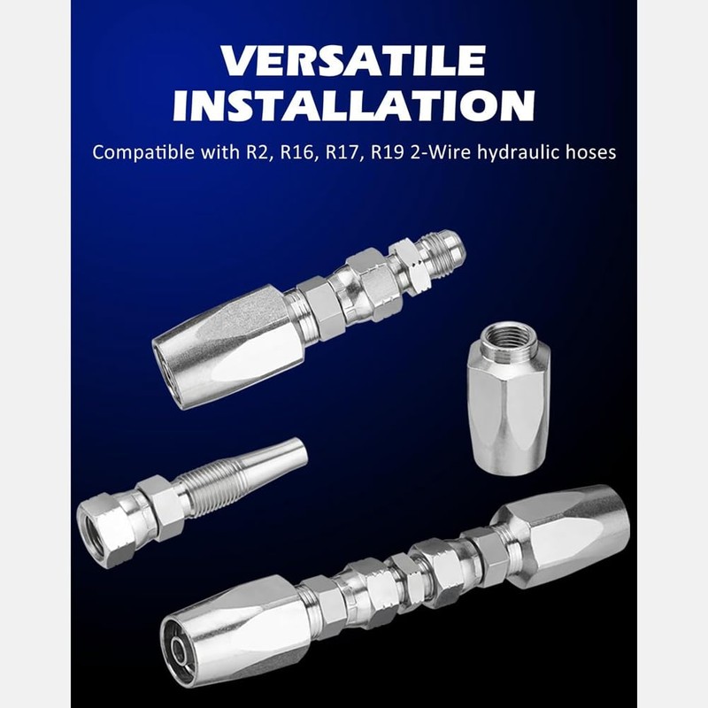 TOBEOME 2-Piece Repair Kit for Hydraulic Hoses, Reusable, Reusable 2-Core