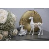 2 Pieces Elegant Christmas Reindeer Resin Statues for Home Decoration