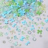 400PCS Multi Shapes 3D Resin Nail Art Charms - Flower,
