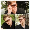 VANLINKER Polarized Trendy Oversized Square Aviator Sunglasses for Women Men