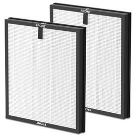 Doifyn 2 Pack HAP603 Replacement Filter Compatible with ECOSELF HAP603 Air Purifier, 3-in-1 Filtration of H13 True HEPA, Activated Carbon Filter & Pre-filter for Home Large Room Up to 1295 Ft², White