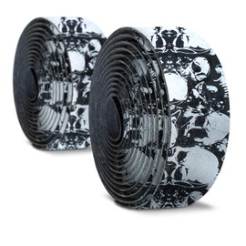 Alien Pros Bicycle Carbon Fiber Handlebar Tape (Set of 2) Skull - Enhance Your Grip With This Bicycle Handlebar Tape - Wrap Around Your Bike And Ride In Comfort!