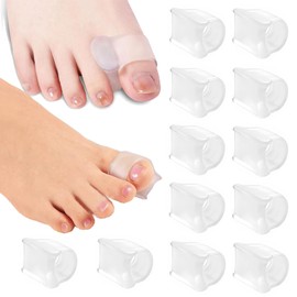 WADY Corrector de Dedos de Martillo, 6 Pares Separadores de Dedos de los Pies, Férulas de Dedos,Alisadores de Dedos de Gel Suave Protectores de Gel para Dedos de Los ​Pies ​Separador de Dedos de Maíz (Large)