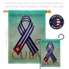 USA Decoration Pray for Cuba Burlap House Flag Pack Support