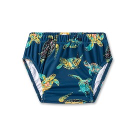 Sanetta Schwimmwindel blau | Praktischer und nachhaltiger Badeslip aus recyceltem Polyester-Mix für Jungen. Bademode für Babys 086