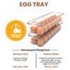 Utopia Home Egg Container With Lid and Handle for Refrigerator