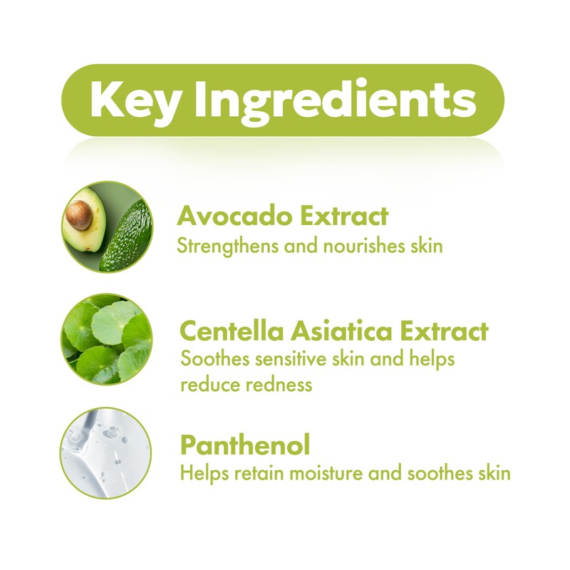 FRUDIA Avocado Relief Face Cream, Calming Korean Face Moisturizer w/62%