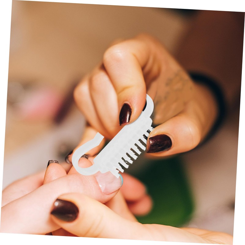 FOMIYES 10pcs Manicure Tools Fingernail Cleaning Nail Brush Nail Cleaning
