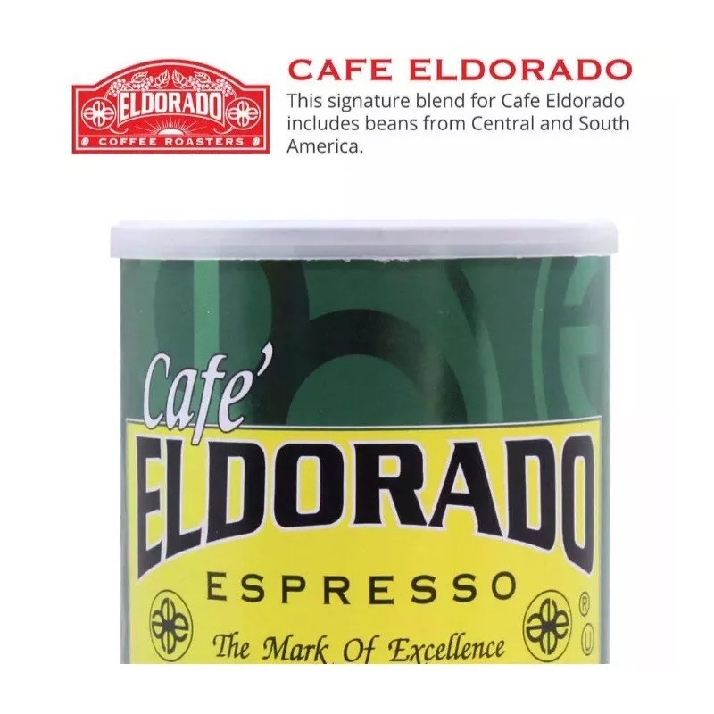 CAN Café Eldorado Espresso – Ground, 9 oz Can Decaf