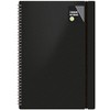 A4 Twinwire Soft Cover Ribbed Pattern Ruled Notebook Black