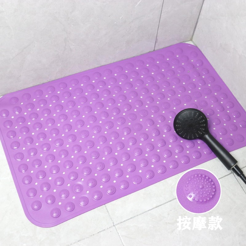 Shower Mat, 48 x 48 cm, Non-Slip Square Bath Mat,