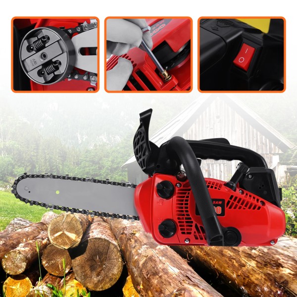 KayEsampra 25.4CC 10" Pro Petrol Top Handle Chainsaw 2-stroke 2500