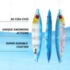 Tolure Tungsten Jig Jig Lure 60g 3D Eyes Fast Sinking