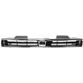 Garage-Pro Grille Compatible with 1992-1993 Honda Accord Chrome Shell/Painted Black Insert