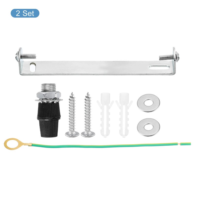 PATIKIL 110mm Ceiling Light Plate Kit, 2 Set Pendant Light