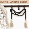 NAGUA 58” Wood Bead Garland Coffee Table Decor Farmhouse Beads