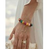 YueYueLoove Chunky Beaded Bracelets for Women Boho Multicolor Resin Beads