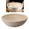 Round Bread Proofing Basket with Liner Cloth Dough Rising Rattan