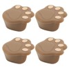 12 Pcs Corner Protector Cat Paw Shape Silicone Material 3.8x3.8x1.9cm