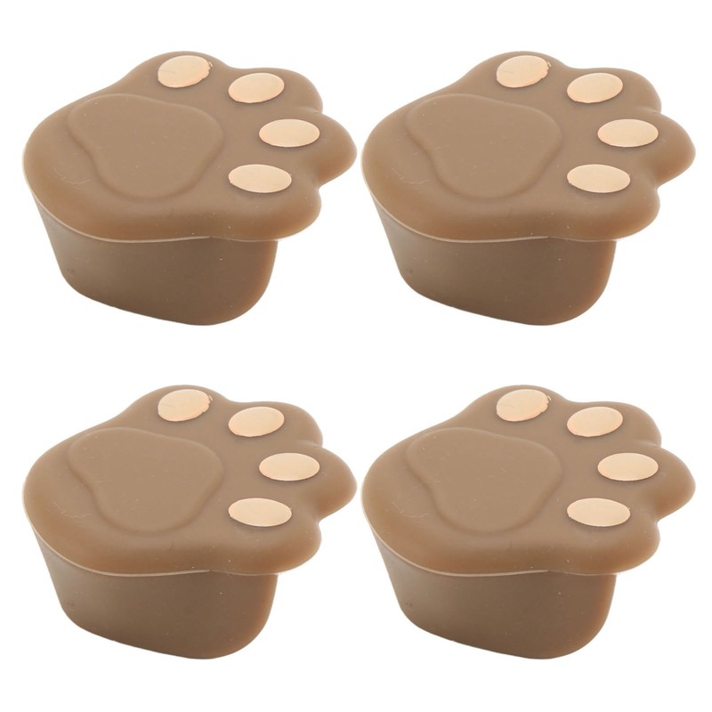 12 Pcs Corner Protector Cat Paw Shape Silicone Material 3.8x3.8x1.9cm