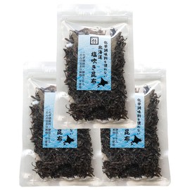 Gluttonbo-Samurai No Chemical Seasoning Hokkaido Salt Sprayed Kelp x 3 Bags (Chemical Seasonings, Yeast Extracts, Protein Hydrolyzate Free)