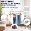 12 Pcs Threehoney Velvet Metal Pants Hanger Non-Slip Heavy Duty