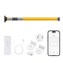 AM22 Smart Blinds Motor for 1.25"(32mm) Shade Tube, Rechargeable Bluetooth Tubular Motors and RF Remote Control for Windows Shade Compatible with Alexa