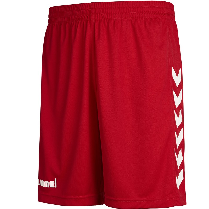 hummel Men's Breathable Core Poly Shorts, red, m