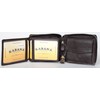 Kabana Brown Zip-Around Genuine Leather Wallet Without Logos or Markings