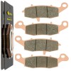 Caltric Front Brake Pads for Kawasaki GPZ1100 Gpz 1100 ZX1100 ZX 1100 1995-1997