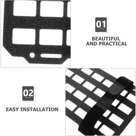 Organizador de Parasol para Coche en Abs Color Negro Instalación Sencilla para Mantener Interior Ordenado y Compatible Camión y Automóvil