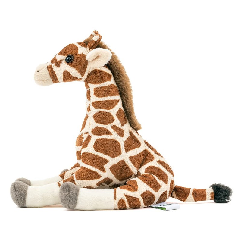 Carolata Giraffe Plush Toy (Sitting Series/Gentle Texture), Realistic Animal Toy,