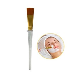 Gold-Plated Transparent Mask Brush 1pc for Beauty Skin Care Beauty Brush 5ea