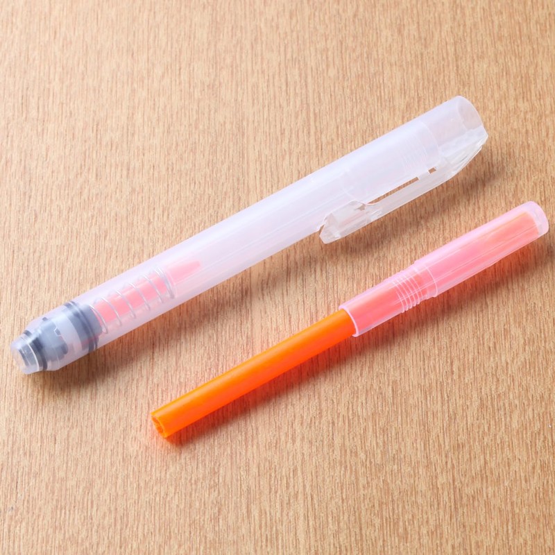 MUJI NBC45A8A Polypropylene Retractable Highlighter, Orange
