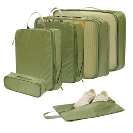 Businey Packing Cubes for Suitcase, 6pcs Suitcase Organiser Bags, Lightweight Waterproof Compression Packing Cube for Travel Luggage Organizer Packing Bags