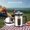 QUQIYSO French Press Coffee Maker 51oz 304 Stainless Steel French