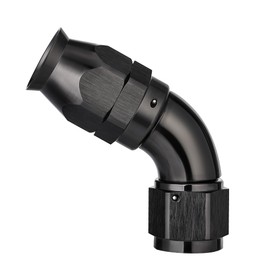EVIL ENERGY 8AN 60 Degree PTFE One Piece Full Flow End Hose Fitting Aluminum Black