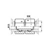 Hydraulic Screw Connection Straight Intermediate Connector with Sealing Cone 12L