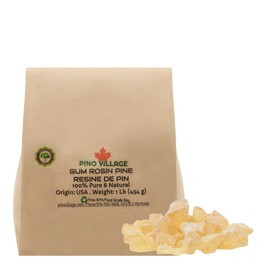 100% Natural Pine resine (Rosin) /Hight Quality Choice for Food wrap and DIY (454 g/1 LB)