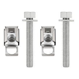 Exhaust Manifold Flange Bolts U Nuts Hardware Kit 03442 Fit for Dodge Dakota 2004-2010 Ram 1500 2500 2006-2010 for Jeep Wrangler 2007-2012 Ram 2500 3500 2011-2024 Replace# 6036684AA 6036734AA (2 Pcs)