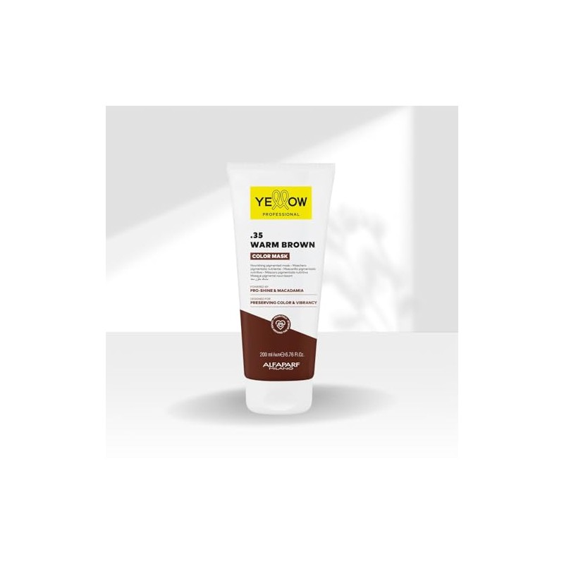 Yellow Mascarilla de color profesional .35 Warm Brown 200 ml