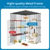 Eiiel Large Cat Cage, Enclosures Indoor with Balcony, DIY Playpen