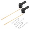 sourcing map 2Set Front Mount Universal Toilet Handle Replacement Kit